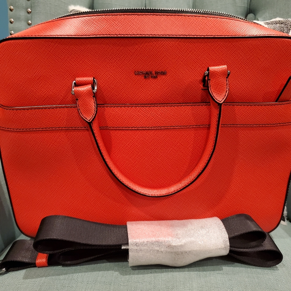 Michael Kors "Harrison" leather briefcase